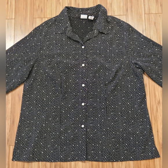 Worthington Polka Dot Blouse - Picture 2 of 10